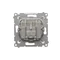 Terminal R-TV antenna socket separated (module), white