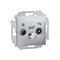Terminal R-TV-SAT Antennenbuchse (Modul) Aluminium (metallisch)