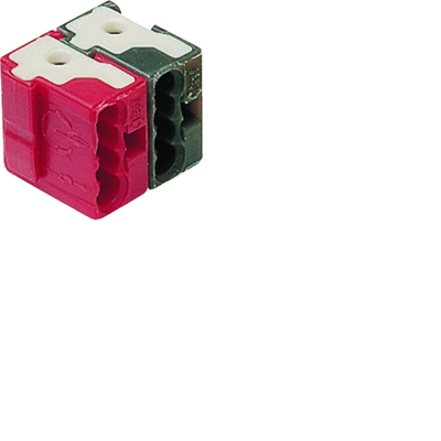 Terminal sistema KNX RF 2 polos rojo/negro