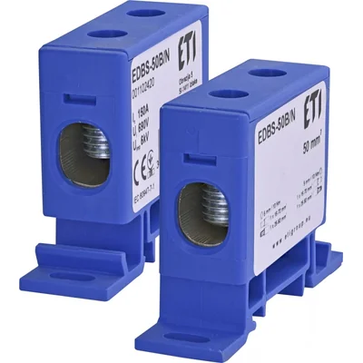 Terminale EDBS-50B/N 150A monopolare 16-70mm2 N per cavi Al/Cu, blu
