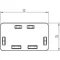 Terminale listello 25X25 WDK RAL 9010 bianco