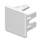 Terminale listello 25X25 WDK RAL 9010 bianco