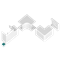 Terminale portacavi in PVC bianco 40/40