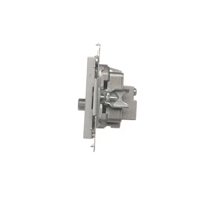 Terminal/zócalo de antena R-TV-SAT Simon 55 WMDA-021005-143 (módulo). 1 entrada: 5 MHz ÷ 2,4 GHz; aluminio mate.