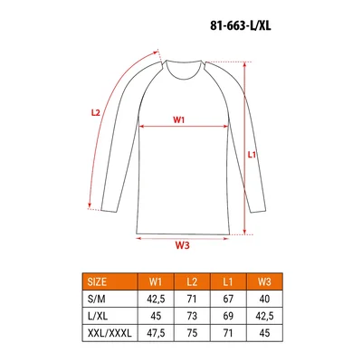 Termoaktivní tričko CARBON, velikost L/XL