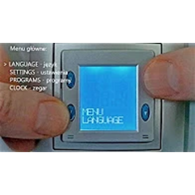 Termostato digital con sensor de temperatura interno (módulo), marrón mate (metálico)