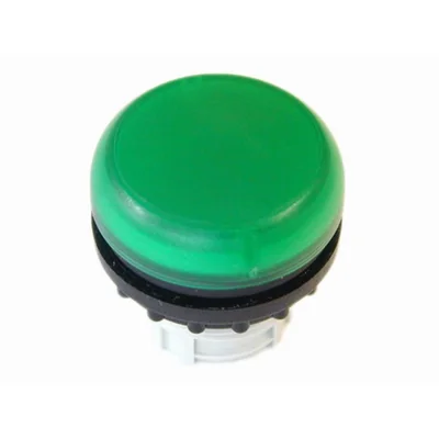 Testa della lampada di segnalazione piatta, verde, M22-L-G