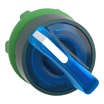 Testa interruttore LED a 2 posizioni Harmony XB5, plastica blu