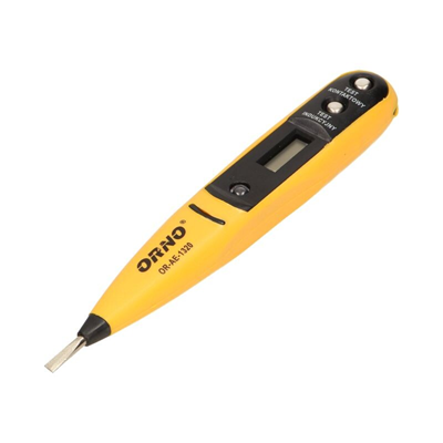 Tester, Spannungsprüfer 12-250V, 50-500Hz, batterielos gelb-schwarz