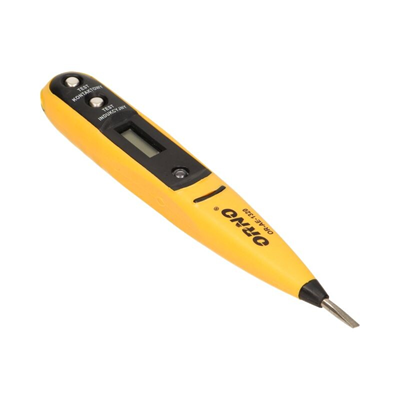 Tester, tester di tensione 12-250V, 50-500Hz, senza batteria giallo-nero