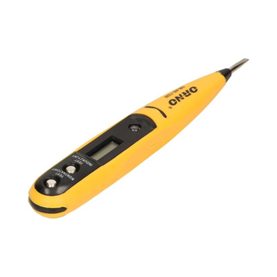 Tester, tester di tensione 12-250V, 50-500Hz, senza batteria giallo-nero