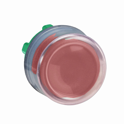 Tête de bouton poussoir à capuchon Harmony XB5 dépassant en plastique rouge