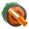 Tête d'interrupteur LED 2 positions en plastique orange Harmony XB5