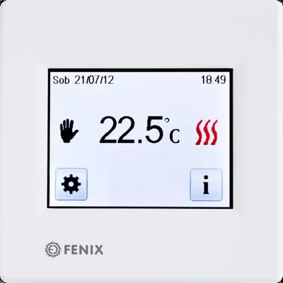 TFT-Thermostat mit integriertem Luft- und Kabelsensor