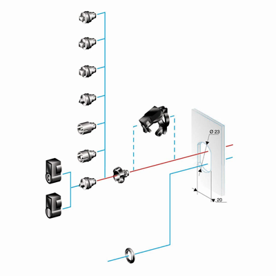 Thalassa Double-bit insert 5mm for lock with PLA handle