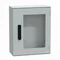 Thalassa PLM hanging polyester enclosure with transparent door 3-point lock IP66 530x430x200mm