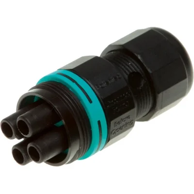 THB.387.B4A Connettore a 4 vie IP68 IP66 D7-12mm mini connettore lineare rotondo ermetico TEEPLUG TECHNO
