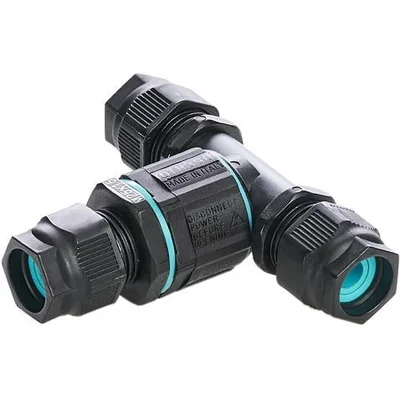 THB.390.C1A Kit di connessione tipo T IP68 Connettore a T D7-13,5mm Mini TEETUBE TECHNO ermetico rotondo a 3 vie
