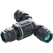 THB.390.C1A T-förmiges IP68-Anschlussset D7-13,5 mm T-Verbinder 3-Wege hermetisch rund Mini TEETUBE TECHNO