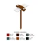 The handle painted on the hoop iron hammered length 210mm width of the hoop iron 30mm screw