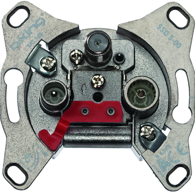The mechanism of the RTV-SAT single-end socket 0dB 5-2200MHz