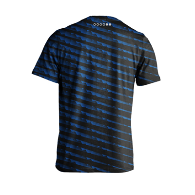 Thermoactive T-shirt "EL12ACTIVE" black and blue, size XXL