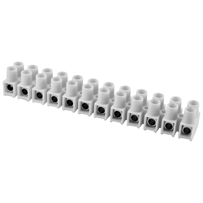 Thermoplastic threaded terminal block 16mm2 12 tracks