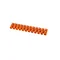 Thermoplastic threaded terminal block 2.5mm2 12 tracks