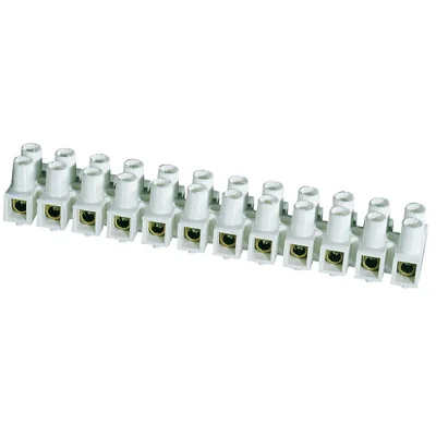Thermoplastic threaded terminal block 4mm2 12 tracks