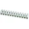Thermoplastic threaded terminal block 4mm2 12 tracks