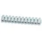 Thermoplastic threaded terminal block 4mm2 12 VDE tracks 50 pcs.