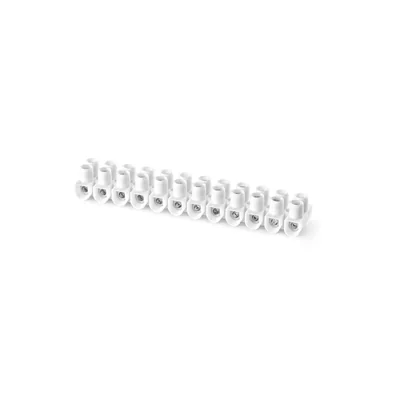 Thermoplastischer Schraubklemmenblock 2,5 mm2 12 Spuren 100 Stück.