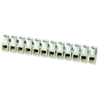 Thermoplastischer Schraubklemmenblock 4mm2 12 Spuren 100St.