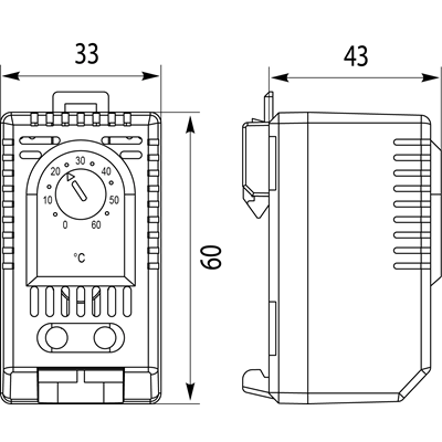 Thermostat for cooling TBZ6