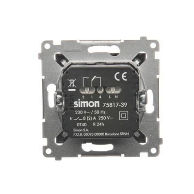 Thermostat numérique avec capteur de température interne (module), anthracite (métallique)