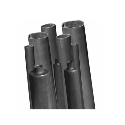 Thickened heat shrink tube, heat resistant +125 °C, self-extinguishing, black RPKS 9/3x1-C 10 pcs.