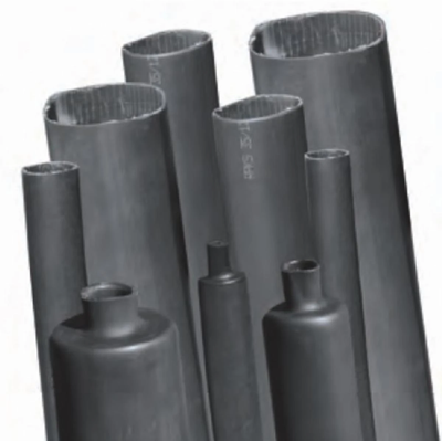 Thickened heat-shrinkable tube heat-resistant +125C self-extinguishing black RPKH1 40/16x1-C