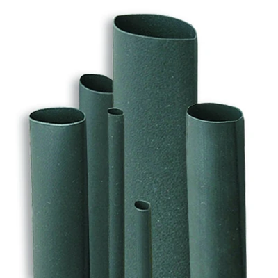 Thin wall heat shrink tubing, standard +105 °C, plain, black RC 15, 8/7, 9x1-C