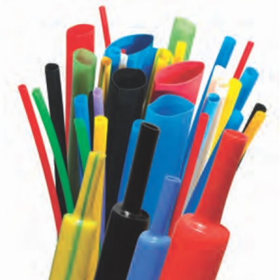Thin wall heat shrink tubing, standard +105 °C, regular, mixed color - mix of 5 colors RC 38/19x1-RM
