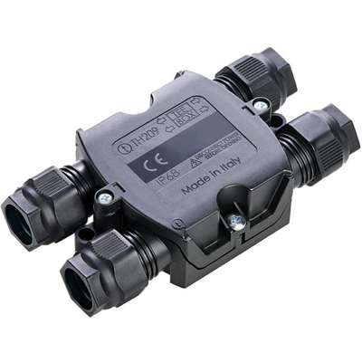 THR.209.A4A Scatola di derivazione tipo H IP68 KIT incrociata, interna Morsetto 4 poli D6-14mm scatola ermetica TEEBOX TECHNO