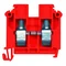 Threaded rail connector, 16 mm2, TS 32,35, 1 channel, 50 pieces.