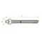 Threaded rod galvanized thread 8mm length 110mm