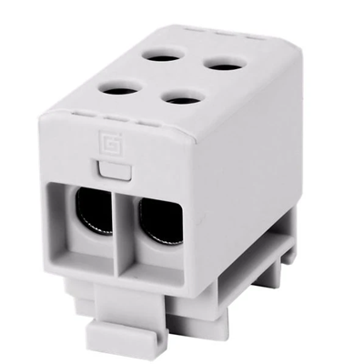 Threaded terminal block AL, CU, 2.5 - 35mm2, TS 35, 1 track, 4 holes clamp / VC05-0153