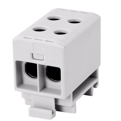 Threaded terminal block AL, CU, 2.5 - 35mm2, TS 35, 1 track, 4 holes clamp / VC05-0153