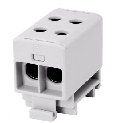 Threaded terminal block AL, CU, 2.5 - 35mm2, TS 35, 1 track, 4 holes clamp / VC05-0153