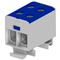 Threaded terminal block AL/CU, 1, 5-50mm2, TS 35, 1 track, 4 clamp holes