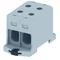 Threaded terminal block AL/CU, 25-150mm2, TS 35, 1 track, 4 holes clamp