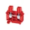 Threaded through connector for 16mm2 wires, red