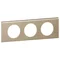 Three-module frame, nickel color