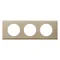 Three-module frame, nickel color